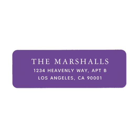 Etiketten voor aangepaste retouradressen (Voorkant)