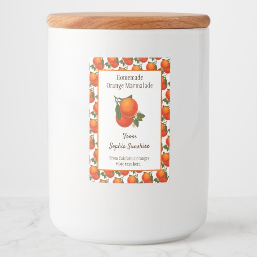 Etiketten voor aangepaste retro-Sinaasappels (Voorkant)