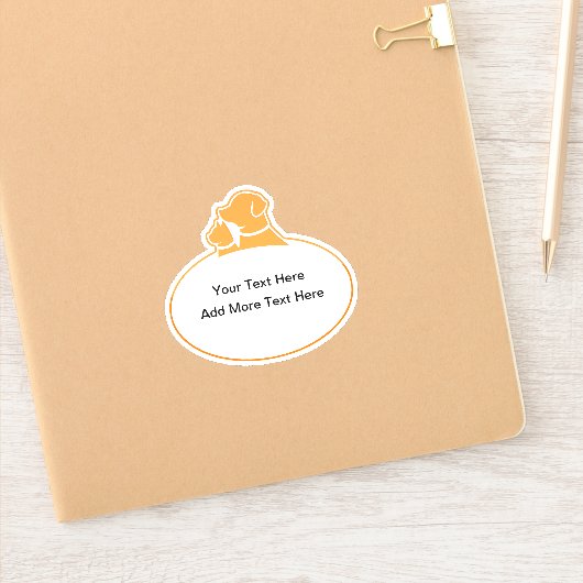 Etiketten voor aangepaste Sticker voor dierenverzo (Notitieboek)