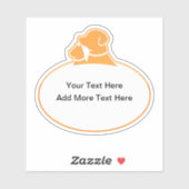 Etiketten voor aangepaste Sticker voor dierenverzo (Vel)