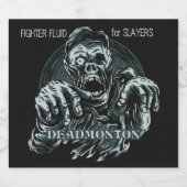 Etiketten voor aangepaste tekstDEADMONTON (Enkel label)