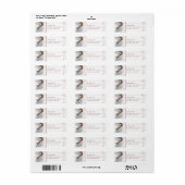 Etiketten voor aangepaste weduwenkast retouradres (Full Sheet)