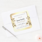 Etiketten voor Antiek Floral Gold Product, wit (Envelop)