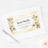 Etiketten voor Antiek Floral Gold Product, wit (Envelop)