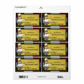 Etiketten voor bereiding van pizzabakker (Full Sheet)