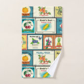 Etiketten voor blik bad handdoek (Handdoek)