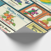 Etiketten voor  blik cadeaupapier (Hoek)