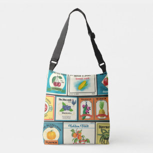 Etiketten voor blik crossbody tas