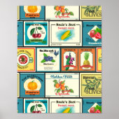 Etiketten voor blik poster (Voorkant)