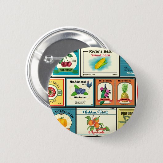 Etiketten voor  blik ronde button 5,7 cm (Voorkant /achterkant)