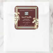 Etiketten voor Bourgogne Floral - Eigen Logo Gold (Tas)