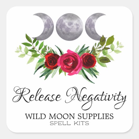 Etiketten voor Crystal Candle Business (Voorkant)