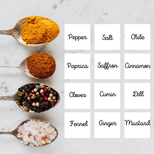 Etiketten voor de consumptie van chef-koks poster