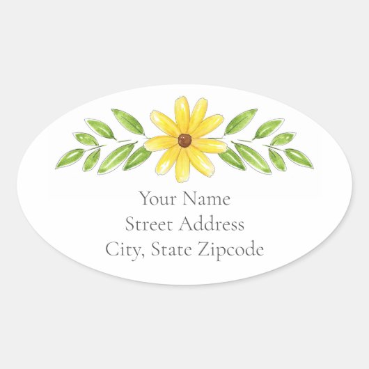 Etiketten voor de geelste Floral Pen en de Waterve (Voorkant)