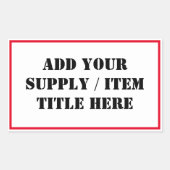 Etiketten voor de organisatie van je levering/obje (Voorkant)