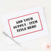 Etiketten voor de organisatie van je levering/obje (Envelop)