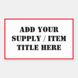 Etiketten voor de organisatie van je levering/obje