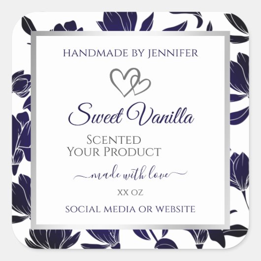 Etiketten voor de verpakking van blauwe en witte F (Voorkant)