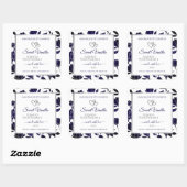 Etiketten voor de verpakking van blauwe en witte F (Vel)