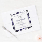 Etiketten voor de verpakking van blauwe en witte F (Envelop)