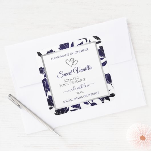 Etiketten voor de verpakking van blauwe en witte F (Envelop)