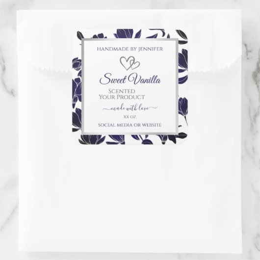 Etiketten voor de verpakking van blauwe en witte F (Tas)