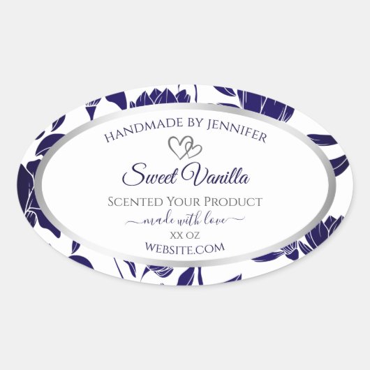 Etiketten voor de verpakking van blauwe en witte F (Voorkant)