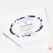 Etiketten voor de verpakking van blauwe en witte F (Envelop)