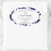 Etiketten voor de verpakking van blauwe en witte F (Tas)