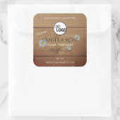 Etiketten voor de verpakking van houtkorrels bloem (Tas)