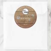 Etiketten voor de verpakking van houtkorrels bloem (Tas)