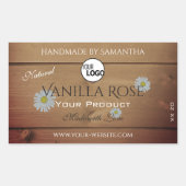 Etiketten voor de verpakking van houtkorrels bloem (Voorkant)