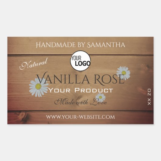 Etiketten voor de verpakking van houtkorrels bloem (Voorkant)