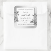 Etiketten voor de verpakking van witte en zilverpr (Tas)