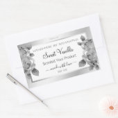 Etiketten voor de verpakking van witte en zilverpr (Envelop)