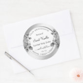 Etiketten voor de verpakking van witte en zilverpr (Envelop)