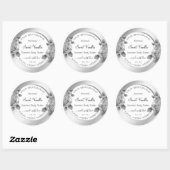 Etiketten voor de verpakking van witte en zilverpr (Vel)