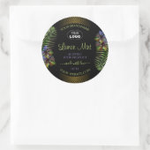 Etiketten voor exotische producten Gele paarse blo (Tas)