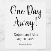 Etiketten voor flacons van één dag voor eenzijdige (Enkel label)