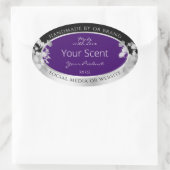 Etiketten voor flessenproducten Paars en zilver (Tas)