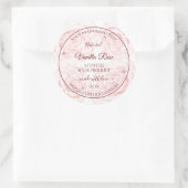 Etiketten voor flessenverpakking Lichte roze Rozen (Tas)