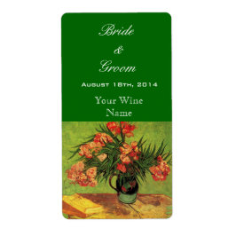 Etiketten voor  florale bruiloft