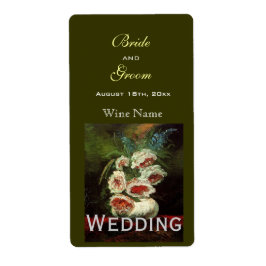 Etiketten voor  florale bruiloft