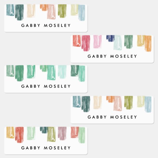 Etiketten voor gepersonaliseerde namen van gekleur labels (Groep)