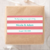 Etiketten voor gestreepte bruinkoolwaterflessen op (Insitu)