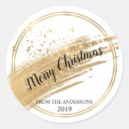 Etiketten voor gouden folie goudkleurige Kerst sti