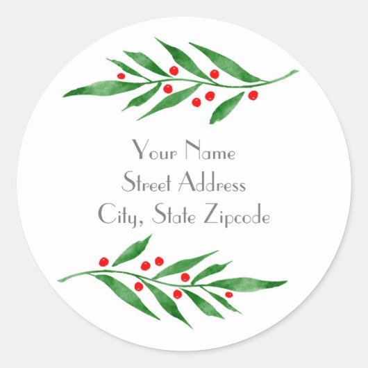 Etiketten voor groene rode bessen (Voorkant)