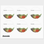 Etiketten voor groenten, aangepast zaaigoed (Vel)