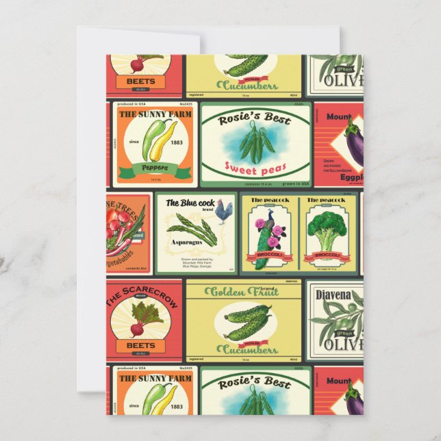 Etiketten voor  groenten en fruit (Voorkant)