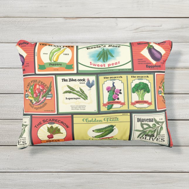 Etiketten voor  groenten en fruit buitenkussen (Voorkant)